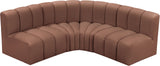 Arc Vegan Leather Modular Sofa - Elevate Your Space with Luxurious Design and Versatile Comfort