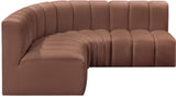 Arc Vegan Leather Modular Sofa - Elevate Your Space with Luxurious Design and Versatile Comfort