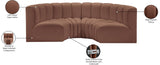Arc Vegan Leather Modular Sofa - Elevate Your Space with Luxurious Design and Versatile Style Options