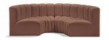 Arc Vegan Leather Modular Sofa - Elevate Your Space with Luxurious Design and Versatile Style Options