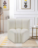Arc Vegan Leather Curved Corner Chair - Elevate Your Space with Modern Luxury and Timeless Style