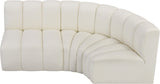Arc Vegan Leather Modular Sofa - Modern Elegance with Deep Channel Tufting for Versatile Living Spaces