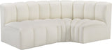 Arc Vegan Leather Modular Sofa - Modern Elegance with Deep Channel Tufting for Versatile Living Spaces