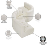 Arc Vegan Leather Modular Sofa - Elegant Design with Deep Channel Tufting for Modern Living Spaces