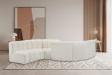 Arc Vegan Leather Modular Sofa - Elegant Design with Deep Channel Tufting for Modern Living Spaces
