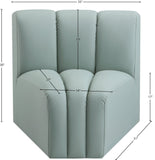 Arc Vegan Leather Curved Corner Chair - Elevate Your Space with Modern Luxury and Timeless Style