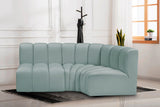 Arc Vegan Leather Modular Sofa - Modern Elegance with Deep Channel Tufting for Versatile Living Spaces