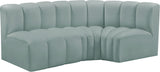 Arc Vegan Leather Modular Sofa - Modern Elegance with Deep Channel Tufting for Versatile Living Spaces