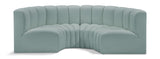Arc Vegan Leather Modular Sofa - Elevate Your Space with Luxurious Design and Versatile Style Options