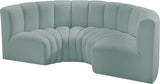 Arc Vegan Leather Modular Sofa - Elevate Your Space with Luxurious Design and Versatile Style Options