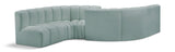 Arc Vegan Leather Modular Sofa - Elegant Design with Deep Channel Tufting for Modern Living Spaces