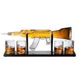 Gun Large Decanter Set Bullet Glasses - Limited Edition - 1000ml