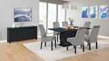 Stanton 7-Piece Rectangular Dining Table Set Grey