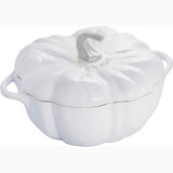 STAUB Cast Iron 3.5-qt Pumpkin Cocotte with Stainless Steel Knob