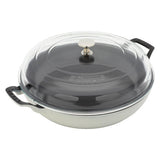 STAUB Cast Iron 3.5-qt Braiser with Glass Lid