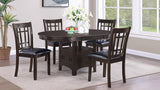 Lavon 5-piece Oval Extension Leaf Dining Set Espresso