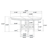 Lavon 5-piece Oval Extension Leaf Dining Set Espresso