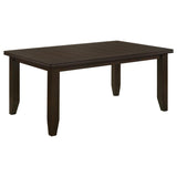 Dalila 5-Piece Rectangular Dining Table Set Cappuccino