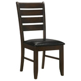 Dalila 5-Piece Rectangular Dining Table Set Cappuccino