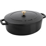 Staub Cast Iron 6.25-qt Shallow Oval Dutch Oven