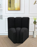 Arc Vegan Leather Curved Corner Chair - Elevate Your Space with Modern Luxury and Timeless Style
