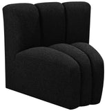 Arc Vegan Leather Curved Corner Chair - Elevate Your Space with Modern Luxury and Timeless Style