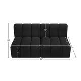 Arc Vegan Leather Modular Sofa - Luxurious Design with Deep Channel Tufting for Chic Interiors