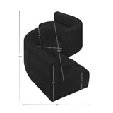 Arc Vegan Leather Modular Sofa - Elegant Design with Deep Channel Tufting for Modern Living Spaces