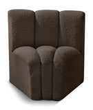Arc Vegan Leather Curved Corner Chair - Elevate Your Space with Modern Luxury and Timeless Style