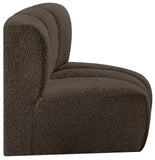 Arc Vegan Leather Curved Corner Chair - Elevate Your Space with Modern Luxury and Timeless Style