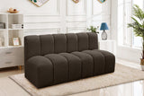 Arc Vegan Leather Modular Sofa - Luxurious Design with Deep Channel Tufting for Chic Interiors