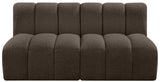 Arc Vegan Leather Modular Sofa - Luxurious Design with Deep Channel Tufting for Chic Interiors