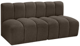 Arc Vegan Leather Modular Sofa - Luxurious Design with Deep Channel Tufting for Chic Interiors