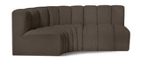 Arc Vegan Leather Modular Sofa - Modern Elegance with Deep Channel Tufting for Versatile Living Spaces