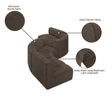 Arc Vegan Leather Modular Sofa - Elegant Design with Deep Channel Tufting for Modern Living Spaces