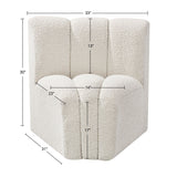 Arc Vegan Leather Curved Corner Chair - Elevate Your Space with Modern Luxury and Timeless Style