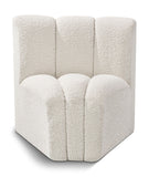 Arc Vegan Leather Curved Corner Chair - Elevate Your Space with Modern Luxury and Timeless Style