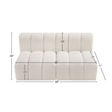 Arc Vegan Leather Modular Sofa - Luxurious Design with Deep Channel Tufting for Chic Interiors