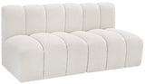 Arc Vegan Leather Modular Sofa - Luxurious Design with Deep Channel Tufting for Chic Interiors