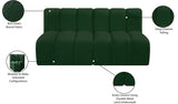 Arc Vegan Leather Modular Sofa - Luxurious Design with Deep Channel Tufting for Chic Interiors