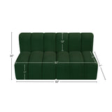 Arc Vegan Leather Modular Sofa - Luxurious Design with Deep Channel Tufting for Chic Interiors