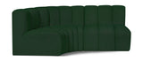 Arc Vegan Leather Modular Sofa - Modern Elegance with Deep Channel Tufting for Versatile Living Spaces