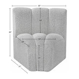 Arc Vegan Leather Curved Corner Chair - Elevate Your Space with Modern Luxury and Timeless Style