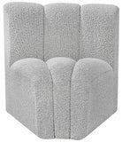 Arc Vegan Leather Curved Corner Chair - Elevate Your Space with Modern Luxury and Timeless Style
