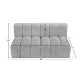 Arc Vegan Leather Modular Sofa - Luxurious Design with Deep Channel Tufting for Chic Interiors