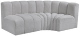 Arc Vegan Leather Modular Sofa - Modern Elegance with Deep Channel Tufting for Versatile Living Spaces