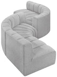 Arc Vegan Leather Modular Sofa - Elegant Design with Deep Channel Tufting for Modern Living Spaces
