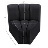 Arc Vegan Leather Curved Corner Chair - Elevate Your Space with Modern Luxury and Timeless Style