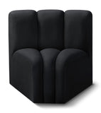 Arc Vegan Leather Curved Corner Chair - Elevate Your Space with Modern Luxury and Timeless Style