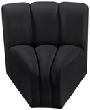 Arc Vegan Leather Curved Corner Chair - Elevate Your Space with Modern Luxury and Timeless Style